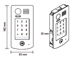 Two easy video intercom KP1 ECO